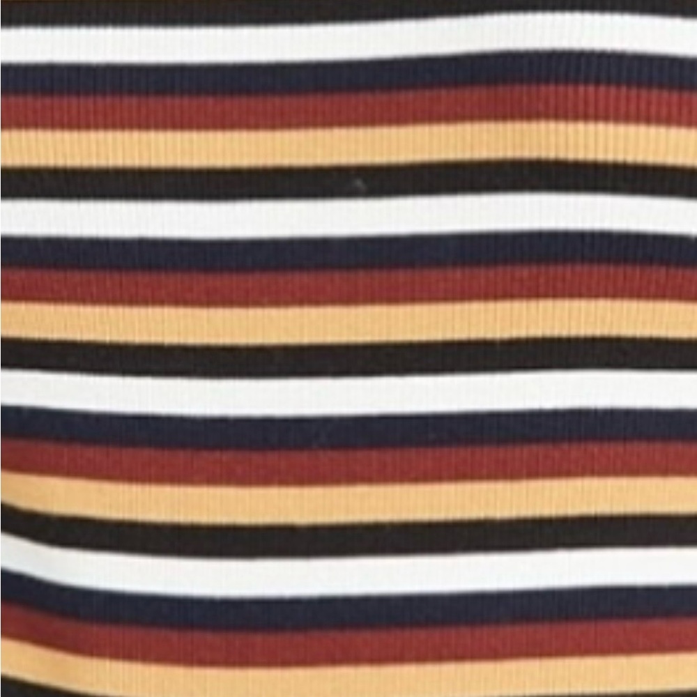 NWOT Veronica Beard Cedar Striped Puff Sleeve Multicolor Turtleneck Sweater - Picture 8 of 15